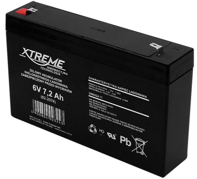 Akumulator żelowy 6V 7.2Ah XTREME