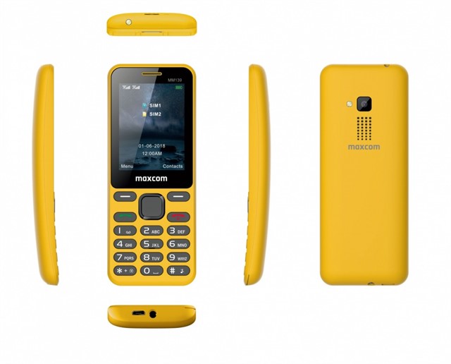 Telefon MM 139 DUAL SIM żółty